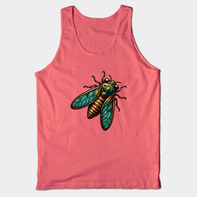 The Great 2024 Locust Cicada Bug invasion Tank Top by Danielleroyer